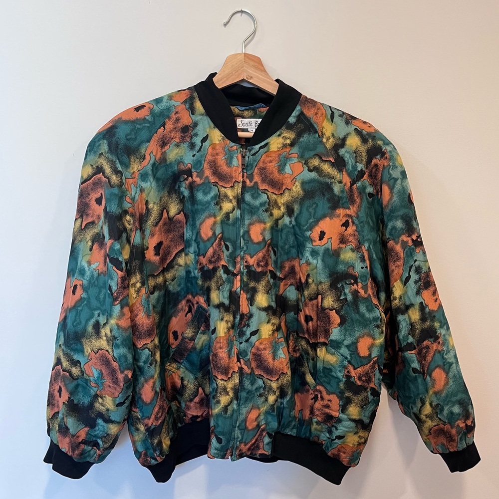 South East colorful vintage bomber jacket